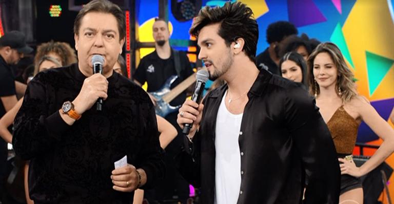 Faustão coloca Luan Santana ”contra a parede” e o questiona sobre casamento
