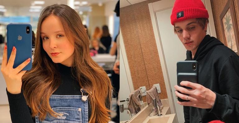 Após um tempo longe um do outro, Larissa Manoela compartilha clique fofo com o namorado, Leo Cidade