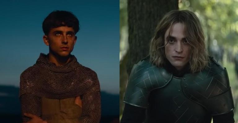 Timothée Chalamet e Robert Pattinson são inimigos em trailer legendado do filme ‘O Rei’