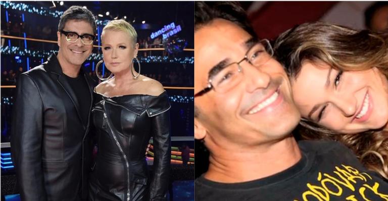 Xuxa, Junno Andrade e Luciano Szafir babam por Sasha Meneghel em desfile de biquíni