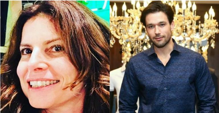 Ex-namorados, Débora Bloch e Sérgio Marone se encontram em shopping e protagonizam cena afetuosa