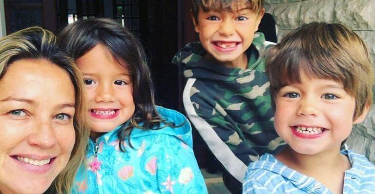 Luana Piovani viaja com os filhos para Fernando de Noronha: ”Férias com meus miúdos”