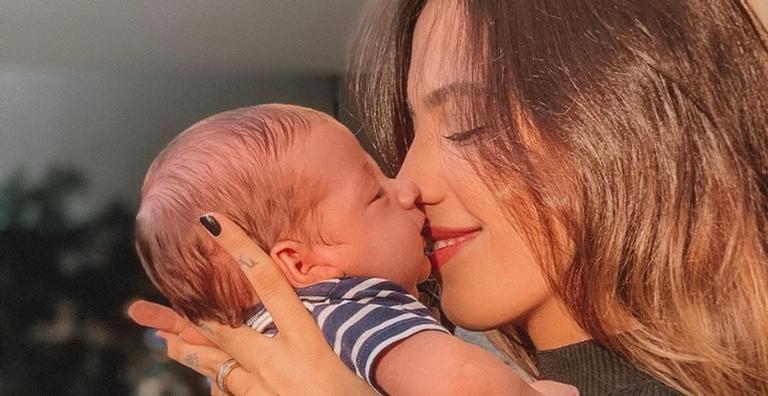 Gabi Brandt encanta a web ao postar vídeo fofo do filho, Davi: ”Cada dia mais gostoso”