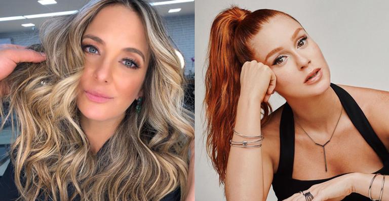 Ticiane Pinheiro se confunde e faz pergunta indiscreta à Marina Ruy Barbosa