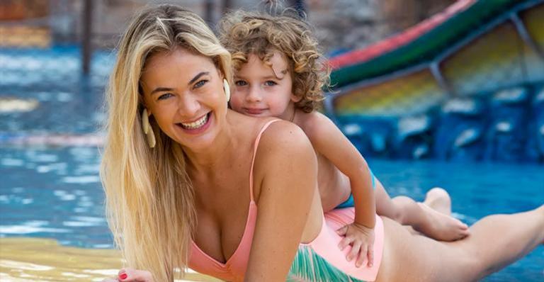 Thais Pacholek exalta relação com marido e filho: ”Vem surpresas”