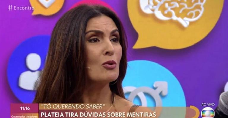 Convidada revela mentira ao vivo e provoca climão com Fátima Bernardes no ”Encontro”