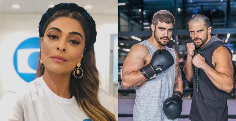 Juliana Paes compartilha foto inédita ao lado de Duda Nagle e Caio Castro e arranca suspiros dos fãs