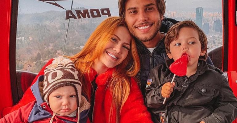 Família Poncio viaja para o Chile e encanta com momentos: ”Muito amor e muito frio”
