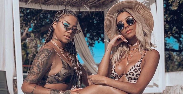 Fofas! Ludmilla e namorada trocam carícias durante show em São Paulo