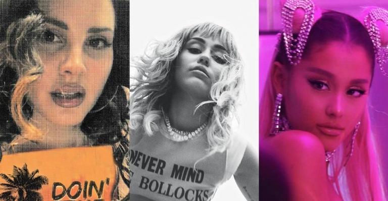 Ariana Grande, Lana Del Rey e Miley Cyrus aparecem usando asas em trailer de nova música