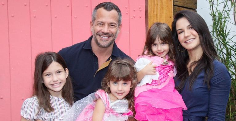 Com festa temática, Malvino Salvador e Kyra Gracie comemoram aniversário das filhas