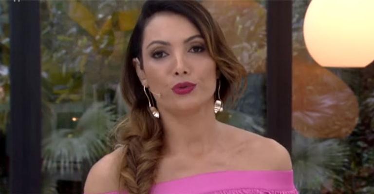 Look de Patrícia Poeta no Mais Você vira assunto na web: ”Não tinha nada mais rosa?”