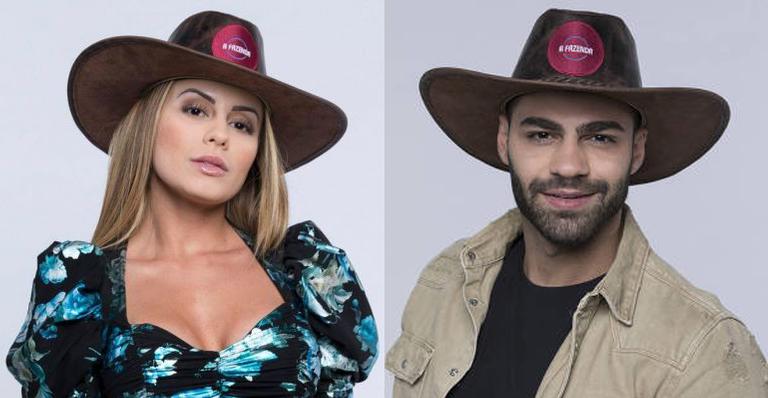A Fazenda: Netto e Aricia Silva trocam beijos quentes na piscina