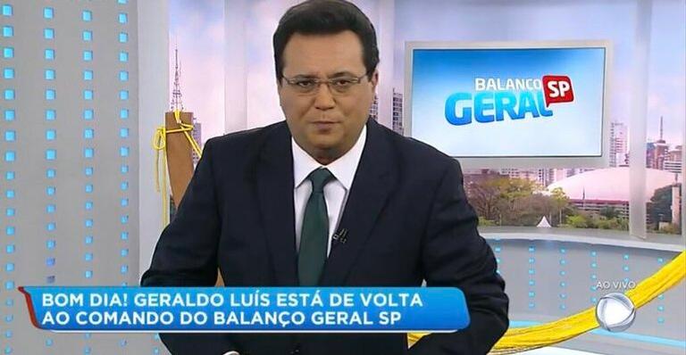Geraldo Luís volta com tudo ao comando do ‘Balanço Geral’ e desbanca ‘Se Joga’ em audiência