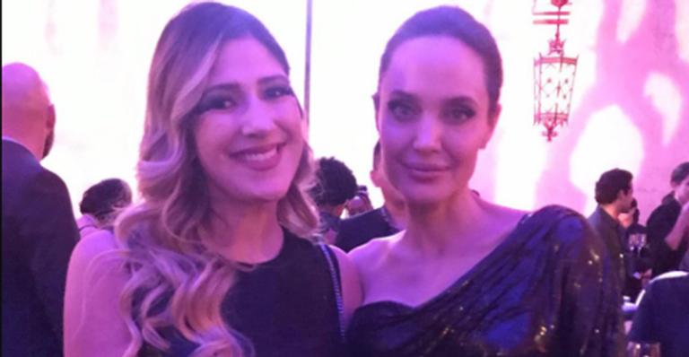 Dani Calabresa tieta Angelina Jolie e fãs vibram com o encontro