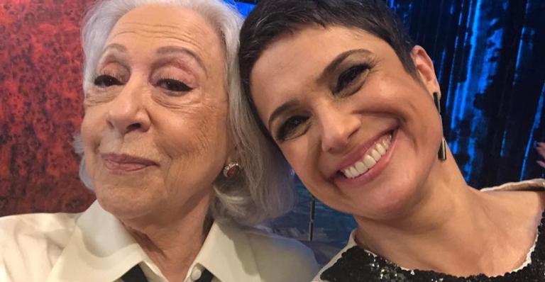 Sandra Annenberg tieta Fernanda Montenegro, que será tema do ‘Globo Repórter’: ”Enorme admiração!”