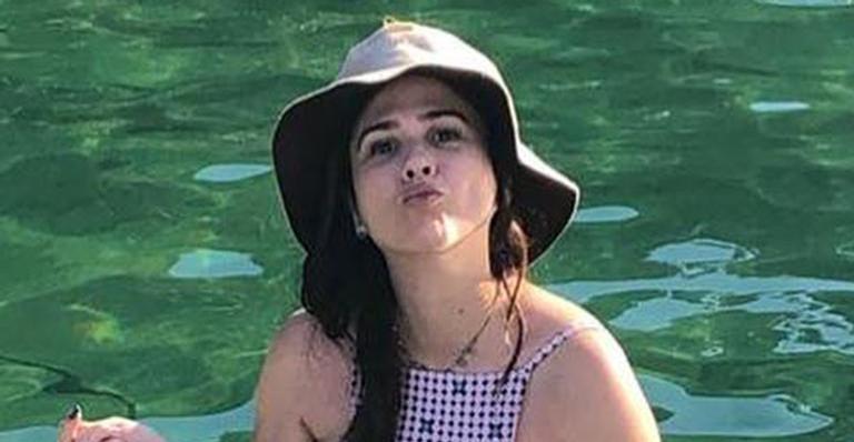 Tatá Werneck surpreende seguidores ao compartilhar foto de barrigão em reta final de gravidez