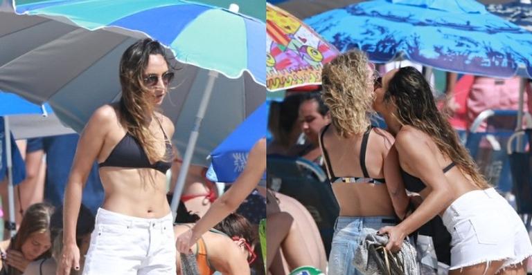 Só love! Maria Maya curte dia na praia com a namorada Laryssa Ayres, no Rio