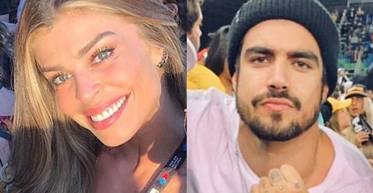 Grazi Massafera aceita pedido de Caio Castro e faz curso de paraquedismo para saltarem juntos
