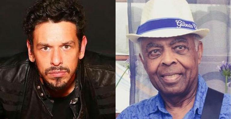 João Vicente posa ao lado de Gilberto Gil e homenageia: ”Maiores ídolos da minha vida”
