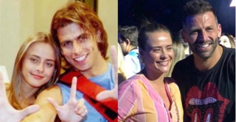 Henri Castelli reencontra Juliana Silveira no show da dupla Sandy e Junior