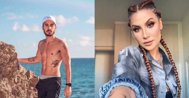 Diogo Melim assume romance ao se declarar para blogueira: ”Queria estar aí”