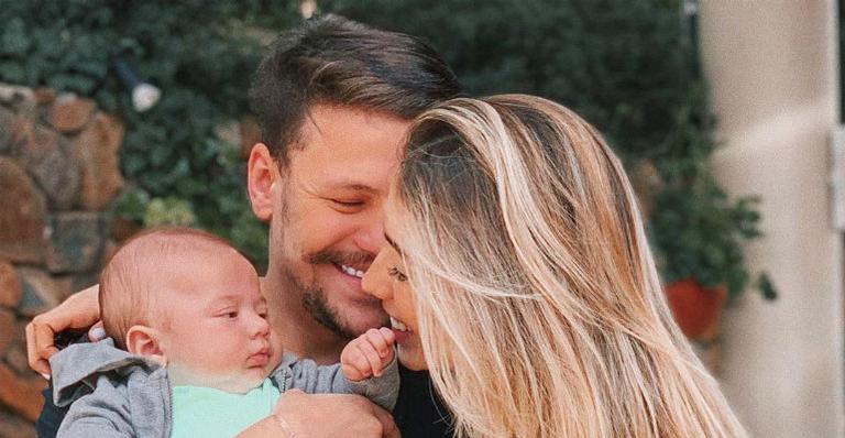 Com 3 meses, Gabi Brandt compartilha vídeo de Davi dispensando a chupeta: ”Independência”