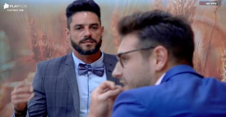 A Fazenda: Diego discute com Guilherme e comenta ”Toma vergonha na cara!”