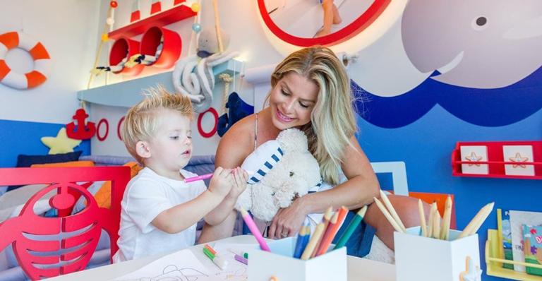 Karina Bacchi exibe detalhes da brinquedoteca luxuosa de Enrico e fãs disparam: ”Sonho de consumo”