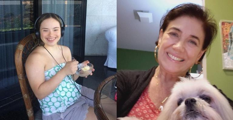 Lilia Cabral reencontra antiga companheira de cena e se declara: ”Linda menina”
