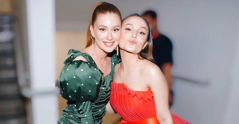 Larissa Manoela mostra encontro com Marina Ruy Barbosa e web vai à loucura: ”Ícones”
