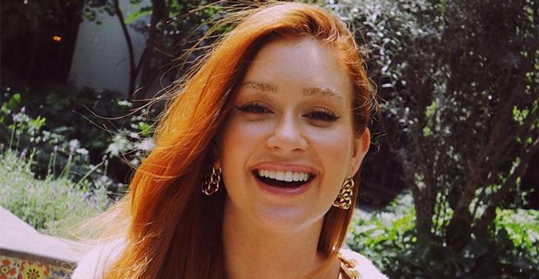 Marina Ruy Barbosa retoca os fios ruivos e mostra resultado na web