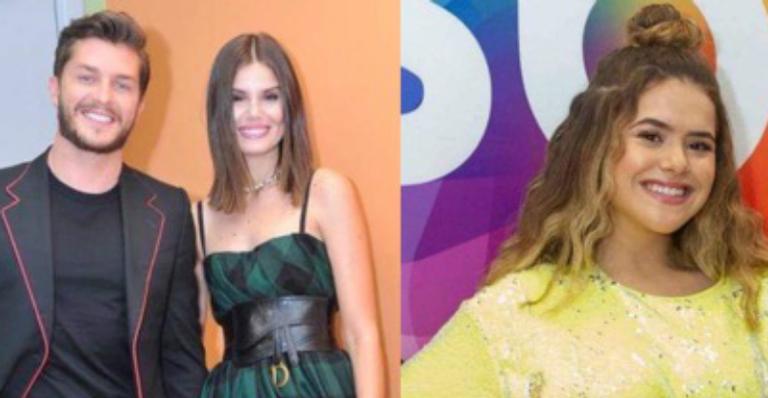 Maisa rouba cena em beijo de Klebber Toledo e Camila Queiroz: ”Casal que amo”