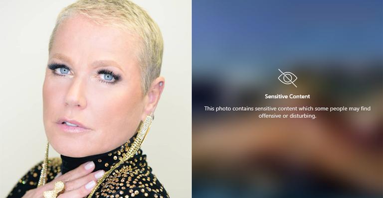 Xuxa tira a roupa na web e é censurada em rede social; veja o clique proibido