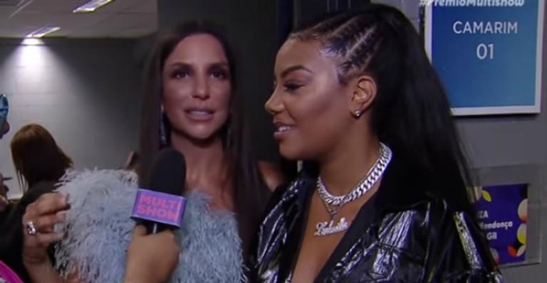 Ivete Sangalo elogia Ludmilla no Prêmio Multishow 2019: ”Cantora de verdade”