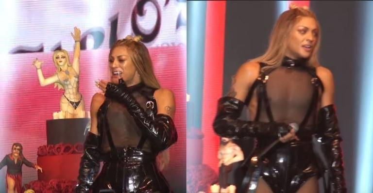 Pabllo Vittar recebe surpresa de aniversário em show e se emociona ao ouvir apoio dos fãs