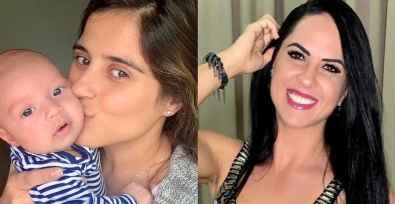 Camilla Camargo posta foto fofíssima de chamego com Joaquim e ganha comentário de Graciele Lacerda