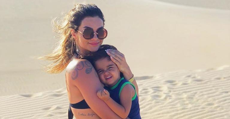 Kelly Key registra reação fofa de seu filho caçula ao escutar sua nova música