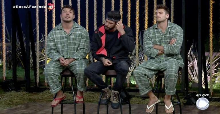 A Fazenda: Guilherme disputa a roça com Diego e Lucas e afirma ”Vou sair atirando em todo mundo!”