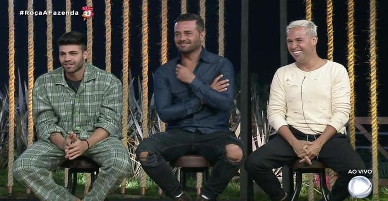 A Fazenda: Após rivalidades declaradas, Netto, Rodrigo e Viny estão na roça!