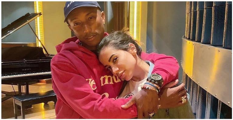 Anitta grava clipe com Pharrell Williams no Morro da Providência, no Rio