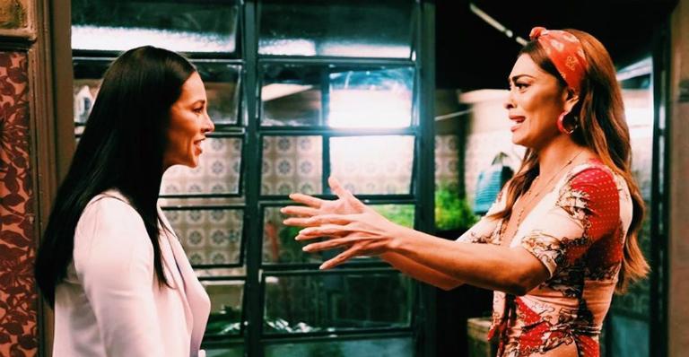 A Dona do Pedaço: Paolla Oliveira se despede de Juliana Paes e comemora
