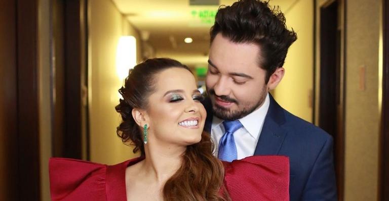 Apaixonada, Maiara compartilha clique beijando Fernando Zor: ”Sou toda dele”