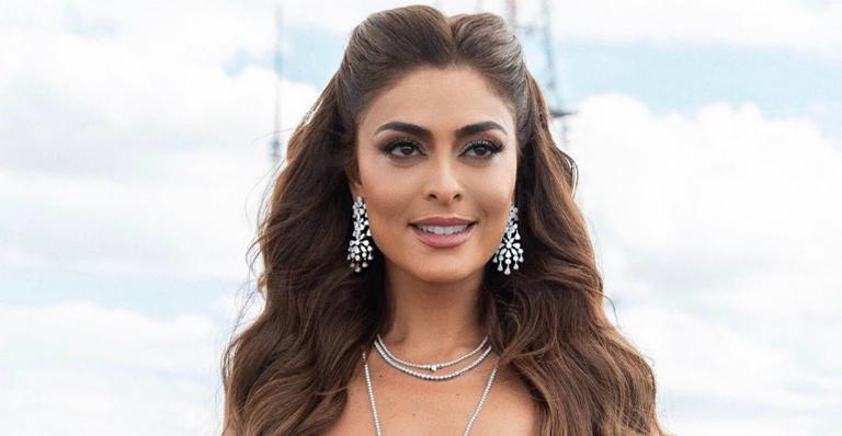 Ao lado do marido, Juliana Paes exibe look para casamento de amigos e apaixona web