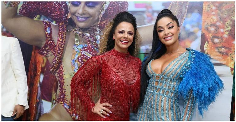 Viviane Araújo, Aline Riscado e outras rainhas marcam presença em evento de samba