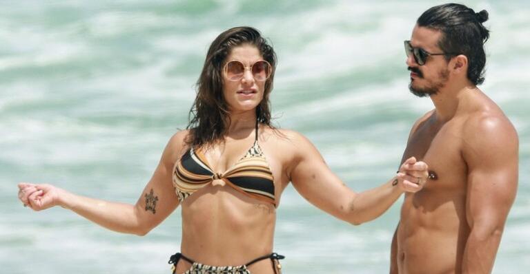 Priscila Fantin é flagrada em momento quente com o marido e mão boba chama atenção