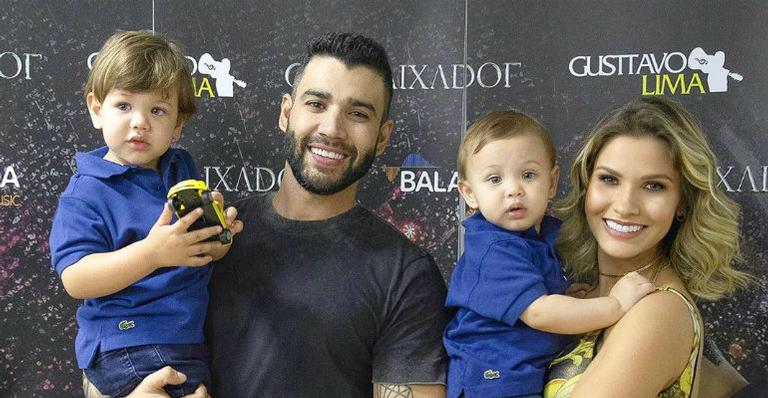 Andressa Suita mostra nova tatuagem que fez em dedicação ao marido, Gusttavo Lima, e os filhos