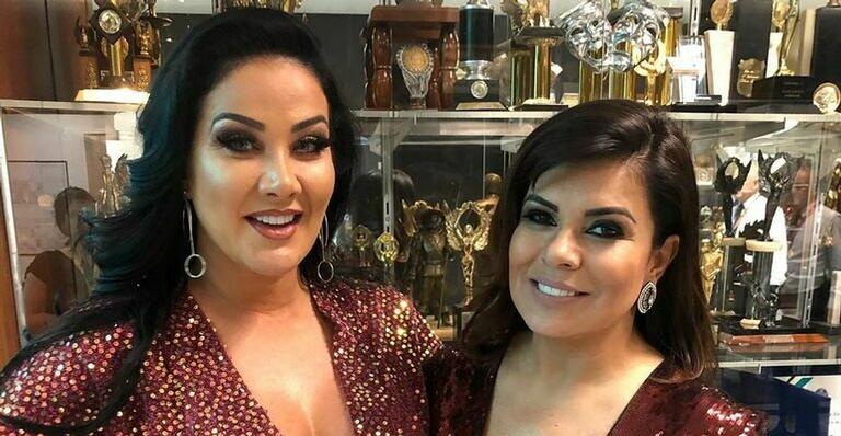 Mara Maravilha combina look com Helen Ganzarolli e dispara: ”Queridinhas do patrão”