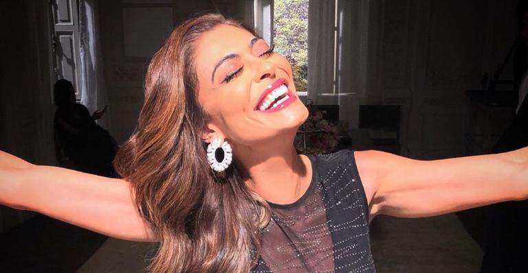 Juliana Paes compartilha clique ao lado de ícone do futebol brasileiro