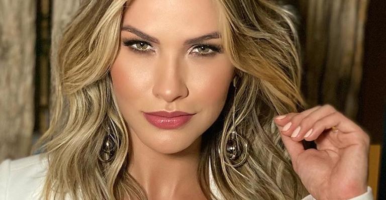 Em jatinho particular, Andressa Suita surge com look lindo e confortável de quase R$24 mil